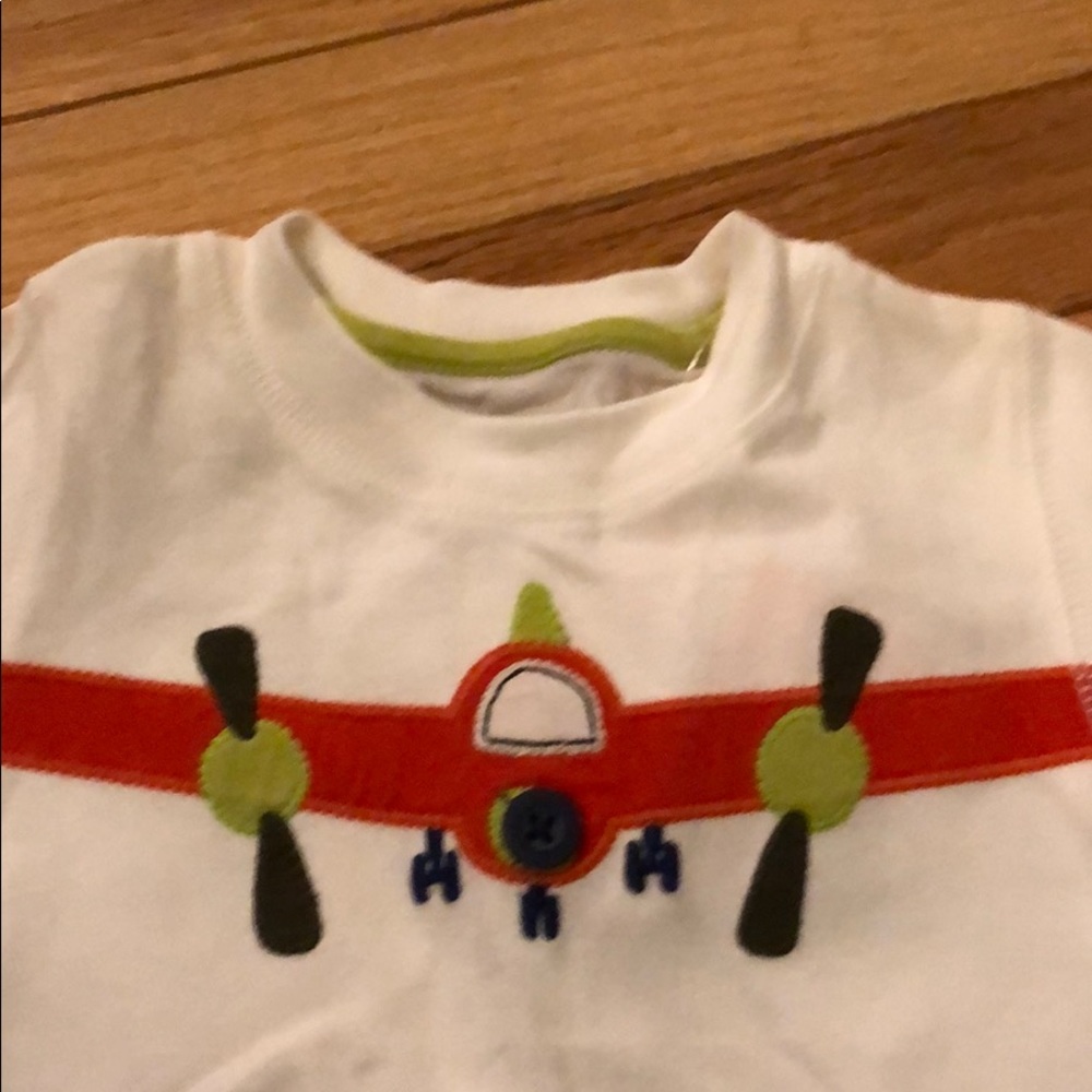 Airplane embroidered shirt with button detail - Picture 2 of 2